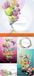 Abstract vector background set 91
