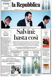 la Repubblica - 9 Agosto 2019