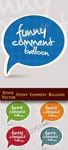 Stock Vector - Funny Comment Balloon