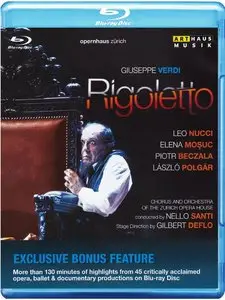 Nello Santi, Orchestra of the Zurich Opera House, Leo Nucci, Elena Mosuc, Piotr Beczala - Verdi: Rigoletto (2012) [Blu-Ray]