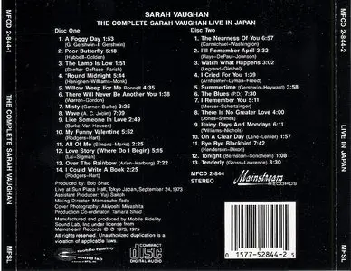 Sarah Vaughan - Live in Japan (1973) {MFSL MFCD II 844-2}