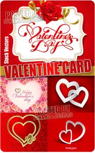 Valentine card 2 - Stock Vectors
