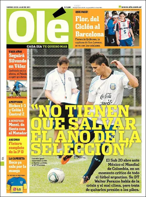 Diario Ole - 29 de Julio 2011