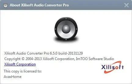 Xilisoft Audio Converter Pro 6.5.0.20131129