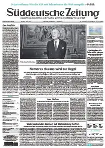 Süddeutsche Zeitung vom 01 August 2013