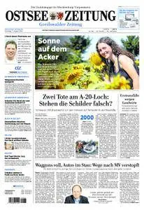 Ostsee Zeitung Greifswalder Zeitung - 07. August 2018