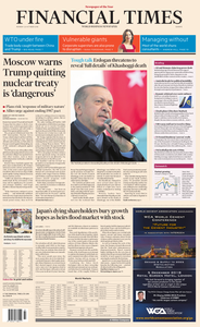 Financial Times Europe – 22 October 2018