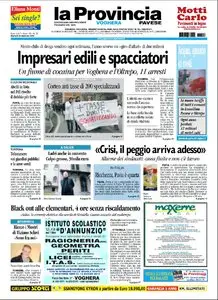 LA PROVINCIA PAVESE 23 FEBBRAIO 2010