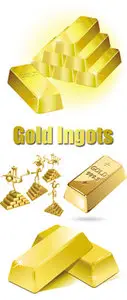 Gold Ingots Vector