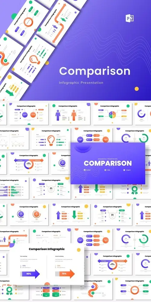 free comparison infographic powerpoint template