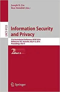 Information Security and Privacy, Part II