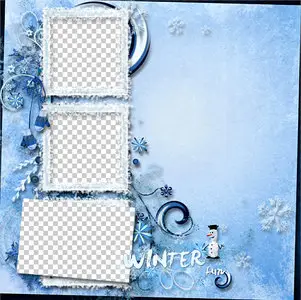 Brag Book "The Winter Day" & 2 Quick Pages "Winter Time"