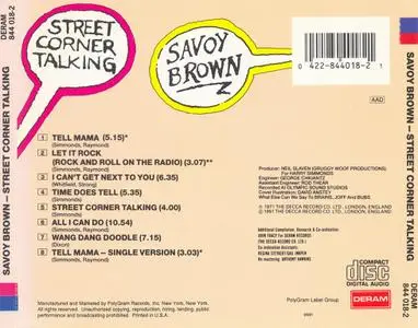 Savoy Brown - Street Corner Talking (1971) {1991, Reissue}