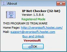 Veronisoft IP Net Checker 1.5.8.6 (x86/x64) + Portable