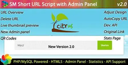 CodeCanyon - SM Short URL Script with Admin panel v2.5 - 1824438