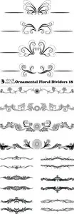 Vectors - Ornamental Floral Dividers 18