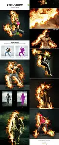 GraphicRiver - Fire Burn Photoshop Action