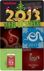 Year of Snake - Stock Vectors
