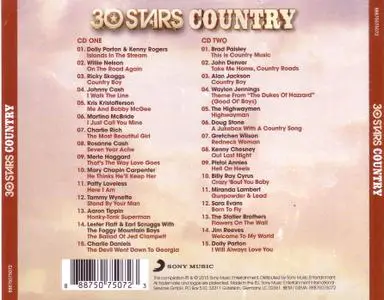 V.A.- 30 Stars Country: 30 Classic Country Hits Featuring (2CDs, 2015)