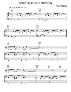 Jesus lord of heaven - Kutless (Piano-Vocal-Guitar)