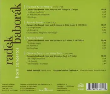 Radek Baborák, Prague Chamber Orchestra - Horn Concertos: Pokorný, Rosetti & Punto (2010)