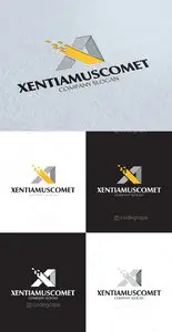 Vector Xentiamus Comet X Letter Logo