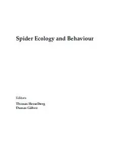 Spider Ecology and Behaviour