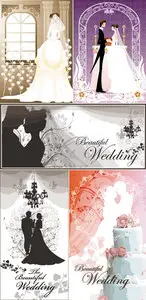 Wedding Invitations Vector