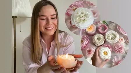 Flower Candle Making Art For Everyone (Certified)