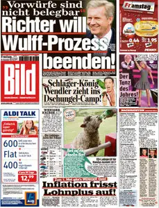 Bild Zeitung vom 20 Dezember 2013