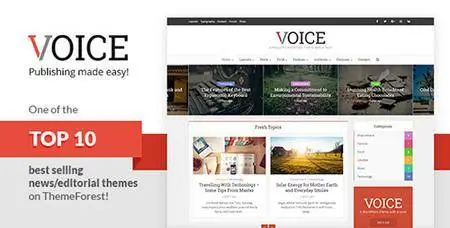 ThemeForest - Voice v2.3 - Clean News/Magazine WordPress Theme - 9646105