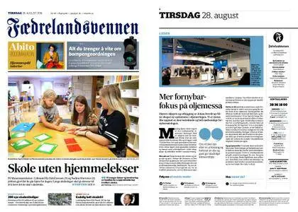 Fædrelandsvennen – 28. august 2018