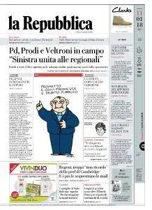 la Repubblica - 11 Gennaio 2018