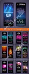Disco banner corporate identity templates vector