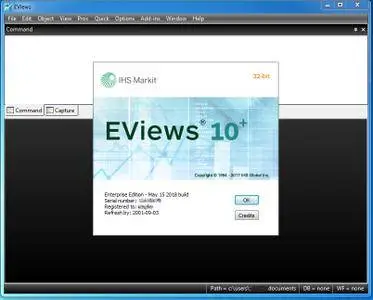 EViews 10 (Patch Date 2018-05-15) Update