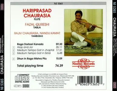 Hariprasad Chaurasia – Raga Darbari Kanada/Dhun In Mishra Pilu (1993) {Nimbus} **[RE-UP]**