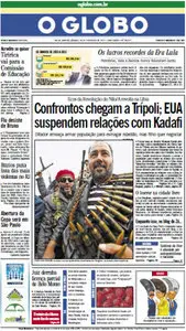 Jornal O Globo - 26 de fevereiro de 2011