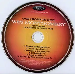 Wes Montgomery & The Eddie Higgins Trio - One Night In Indy (1959) {Resonance Records HCD-2018 rel 2016}