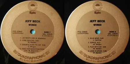 Jeff Beck - Wired (quadraphonic to stereo) (1976) {Epic}