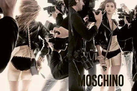 Bella and Gigi Hadid by Steven Meisel for Moschino Spring/Summer 2017