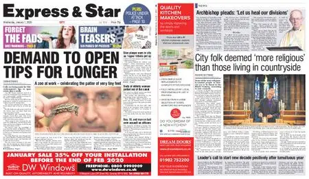 Express and Star City Edition – January 01, 2020