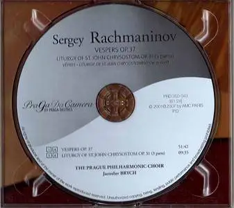 Prague Philharmonic Choir, Jaroslav Brych - Rachmaninov: Vespers, Op. 37;  Liturgy of St John Chrysostom, Op. 31 (2007)