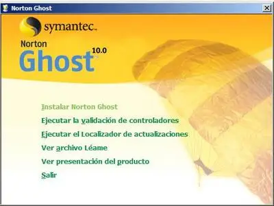 Symantec Norton GHOST 10.0 ESPANOL SPANISH