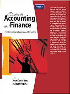 Studies in Accounting and Finance: Contemporary Issues and Debates