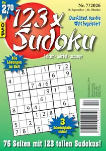 123 x Sudoku - Nr.7 2026