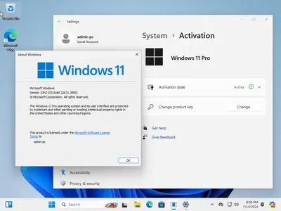 Windows 11 Pro 23H2 Build 22631.3880 (No TPM Required) Preactivated Multilingual July 2024