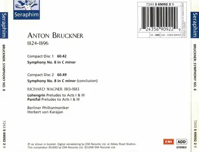 Herbert von Karajan, Berliner Philharmoniker - Anton Bruckner: Symphony No. 8; Richard Wagner: Preludes (1996)