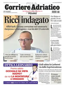 Corriere Adriatico Pesaro - 23 Luglio 2025
