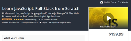 Udemy - Learn JavaScript: Full-Stack from Scratch (2019)