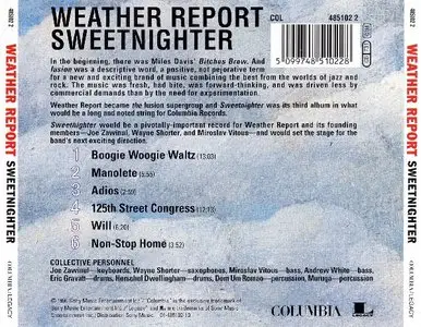 Weather Report - Sweetnighter (1973) {Columbia 485102}